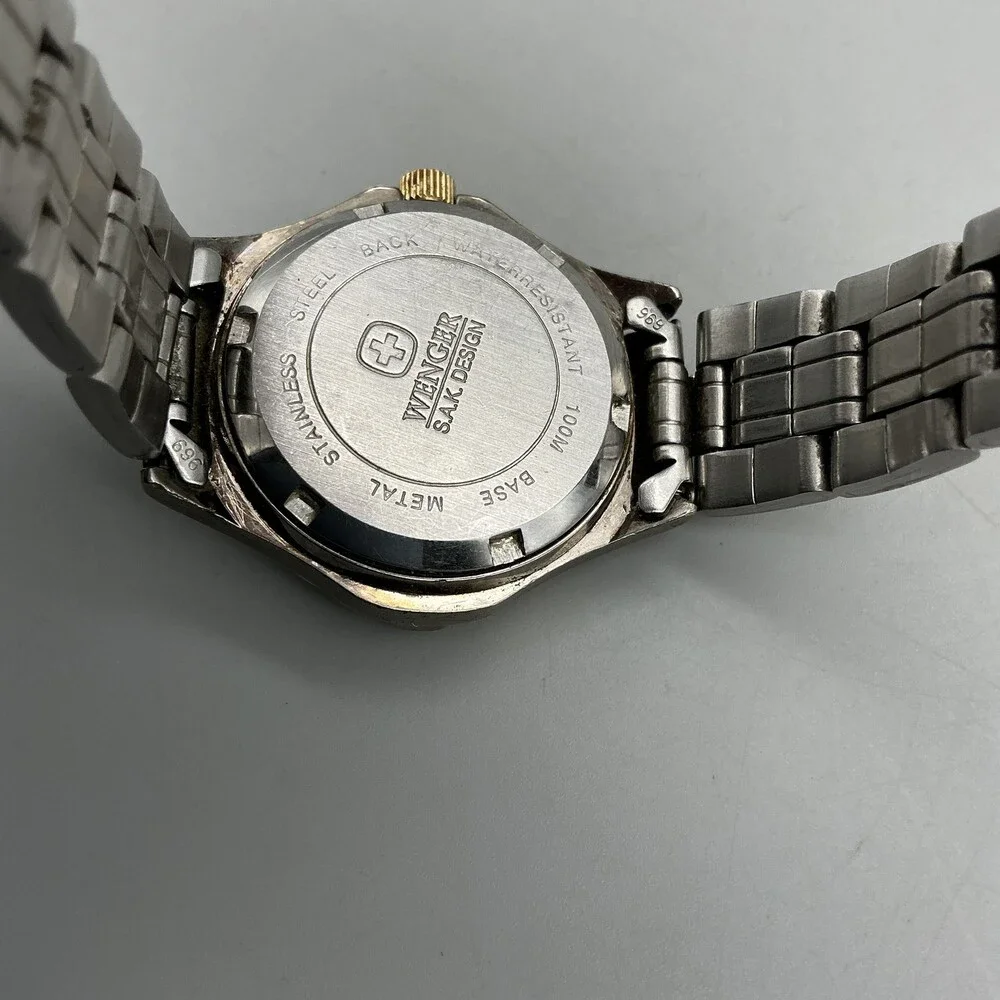 Wenger S.A.K. Design Womens Watch 29mm Two Tone Date Swiss New Battery 6